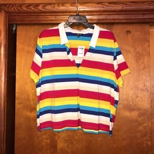 Color Block Polo Shirt 🌈